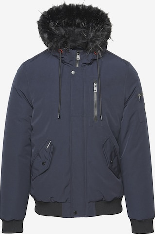 Veste d’hiver KOROSHI en bleu : devant