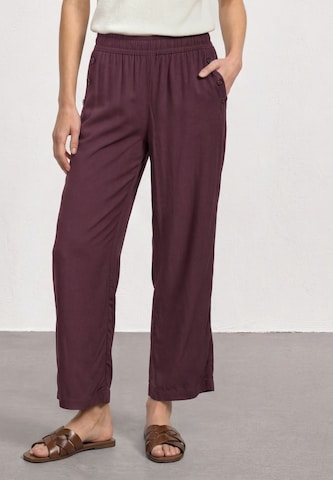 STREET ONE Loosefit Hose 'Emee' in Rot: Vorderseite