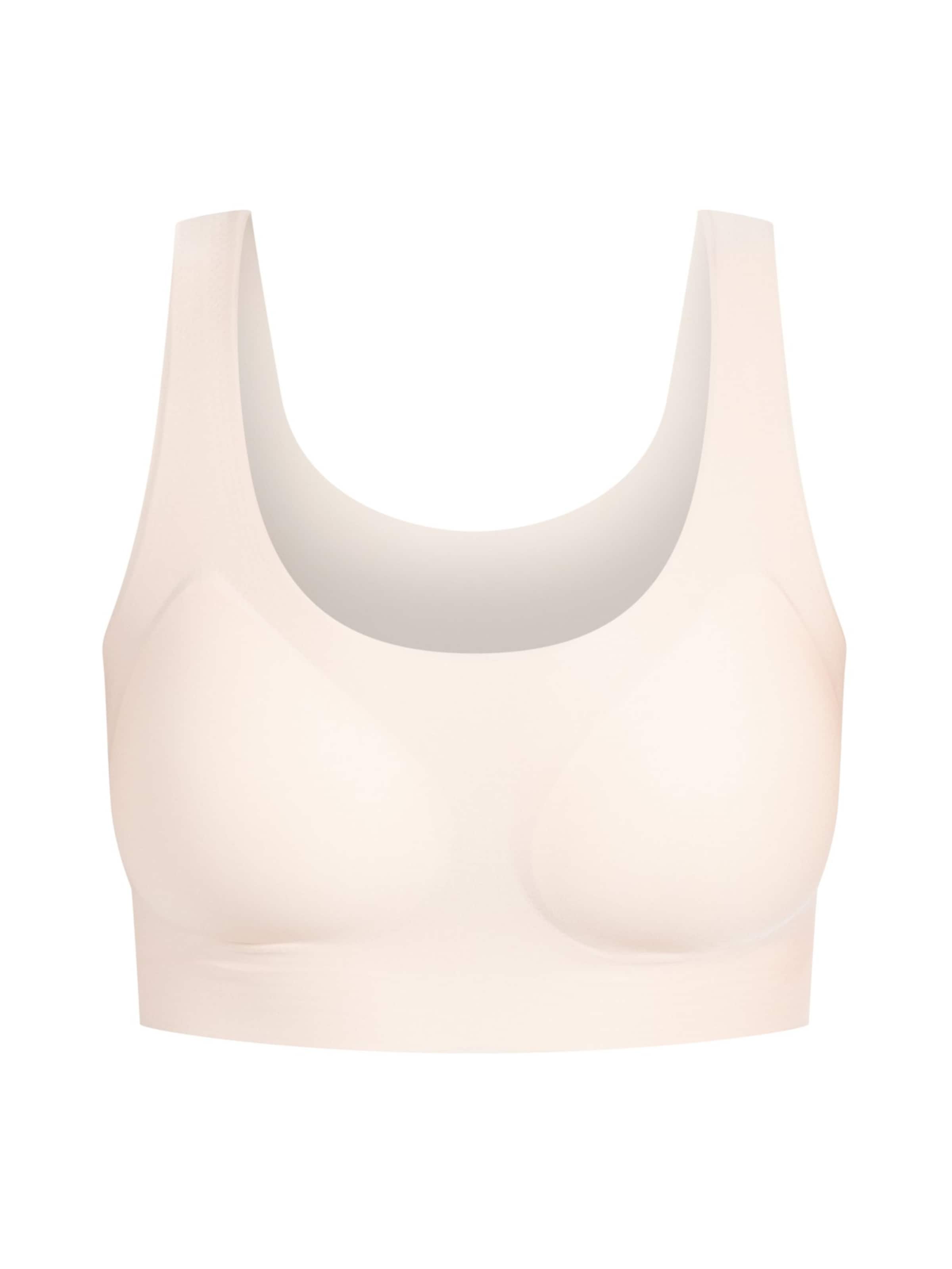 Smilodox Bustier Plunge Bralette Nysa Seamless in Beige: Vorderseite