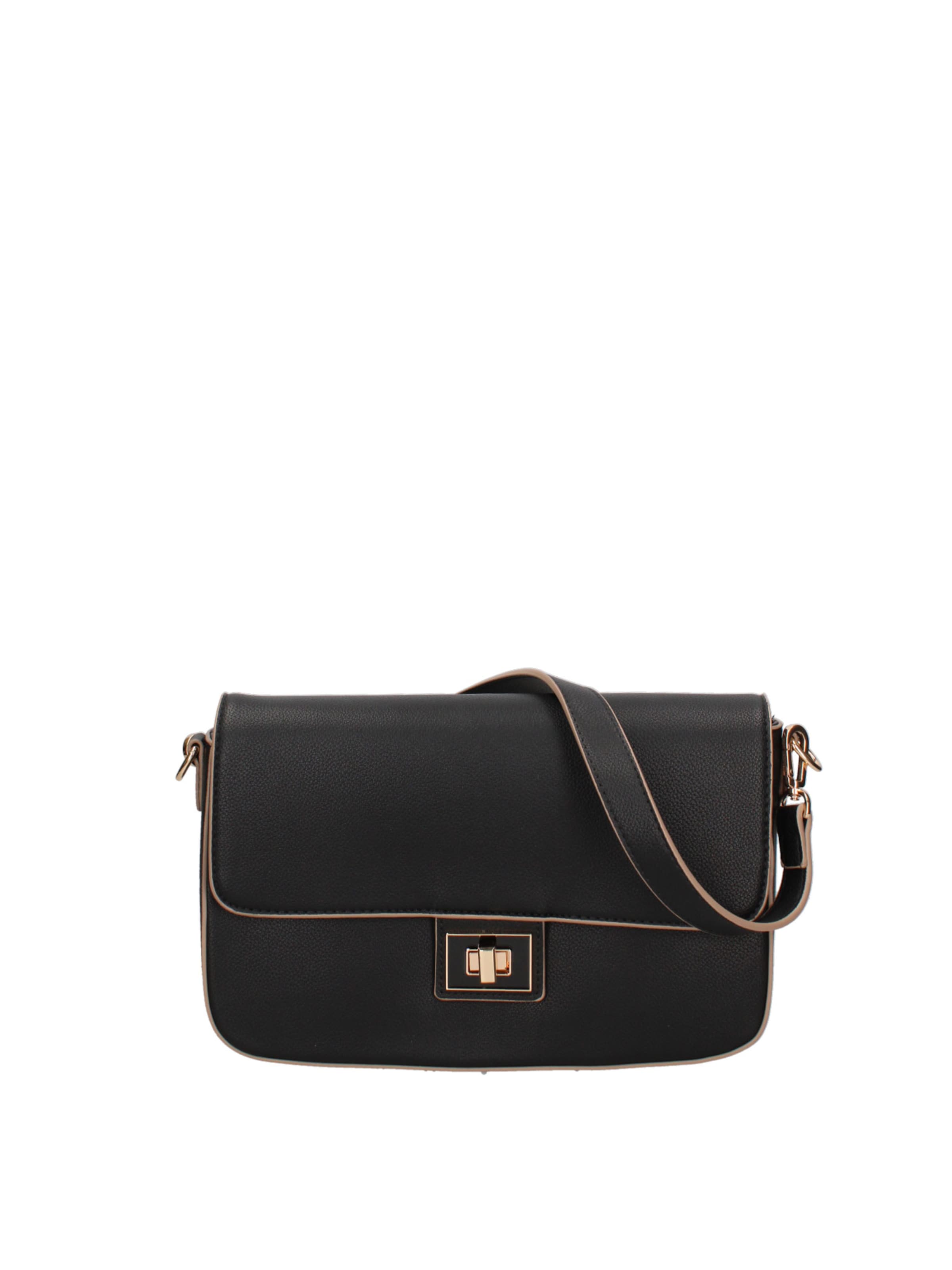 Borsa a spalla 'Borsa a Spalla Donna Amélie Ecopelle - Chiusura Girello' di Diana&Co. in nero: frontale