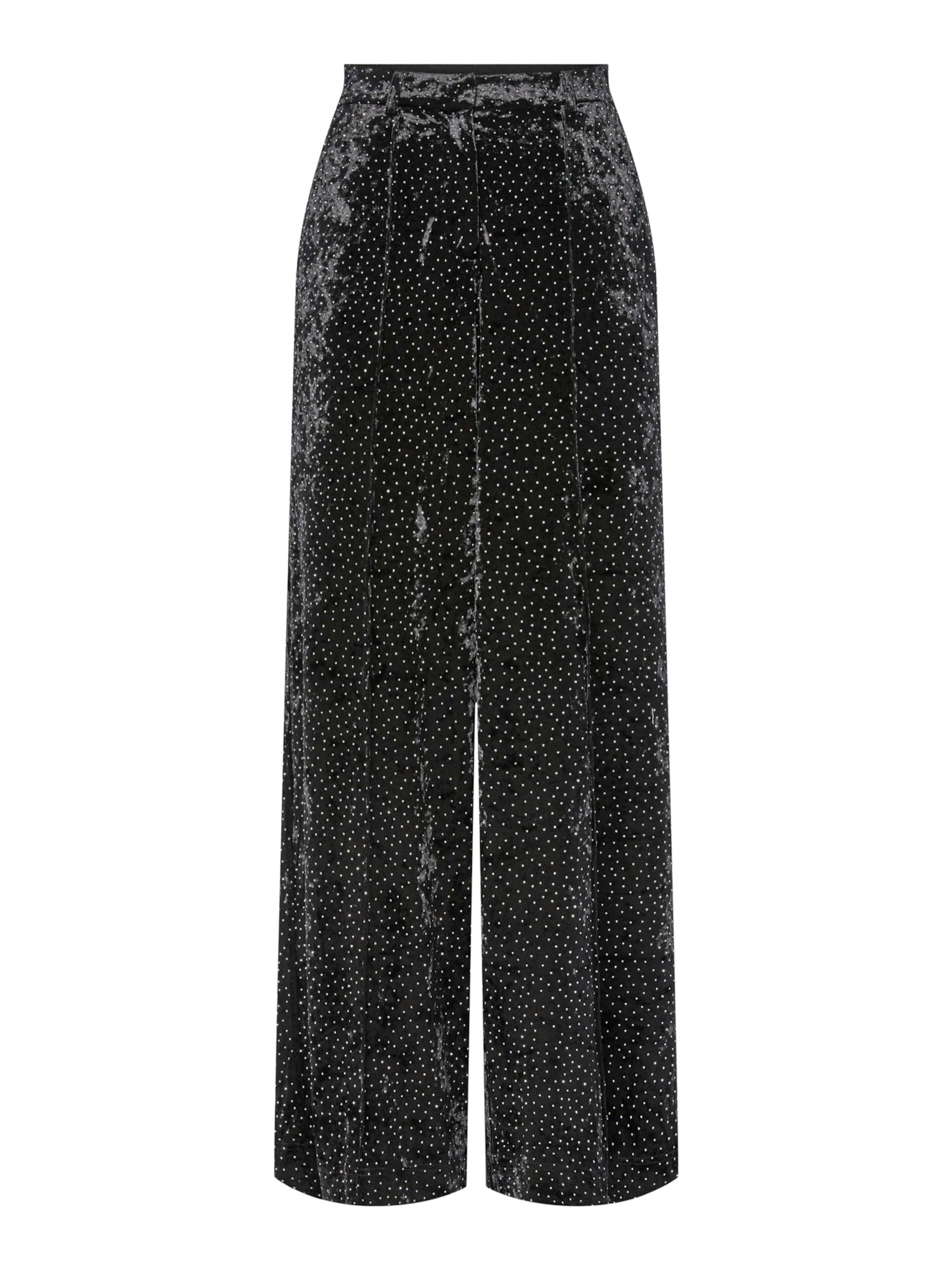 YAS Wide leg Pants in Black: front