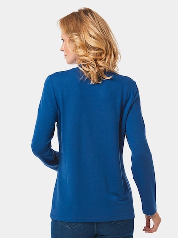 Goldner Shirt in Blau