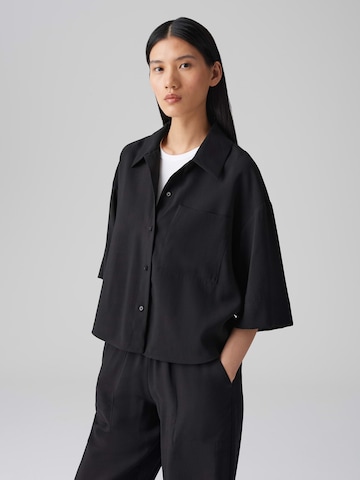 OPUS - Blusa 'Fabbey' en negro: frente