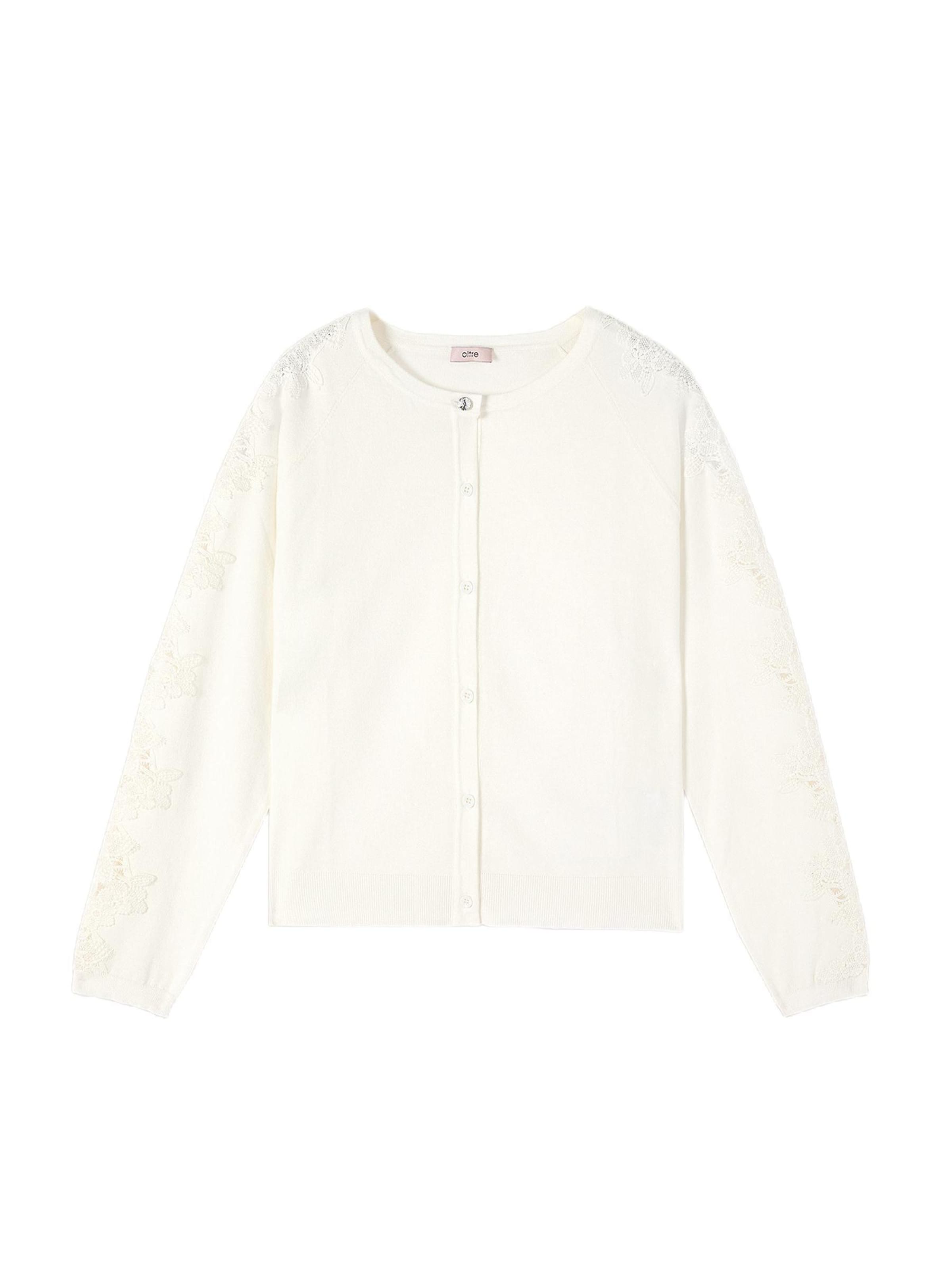 oltre Strickjacke‌‌‌‌‌‌ in Weiß: Vorderseite