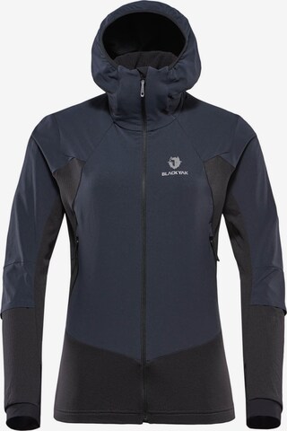 BLACKYAK Athletic Fleece Jacket 'Karun' in Blue: front