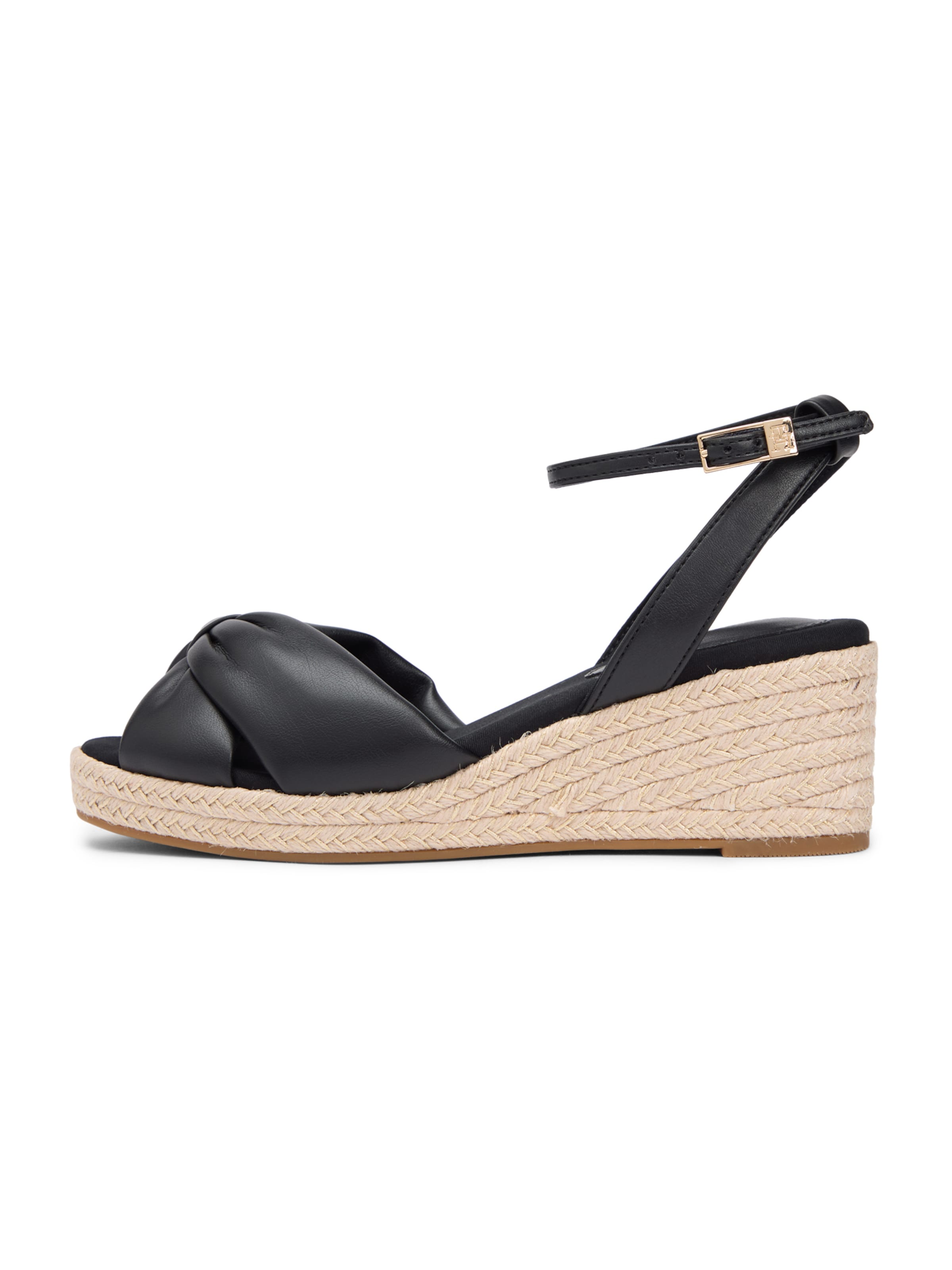 TOMMY HILFIGER Páskové sandály – černá: přední strana