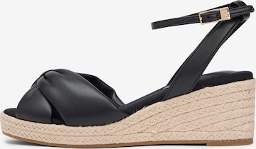 TOMMY HILFIGER Strap sandal in Black: front