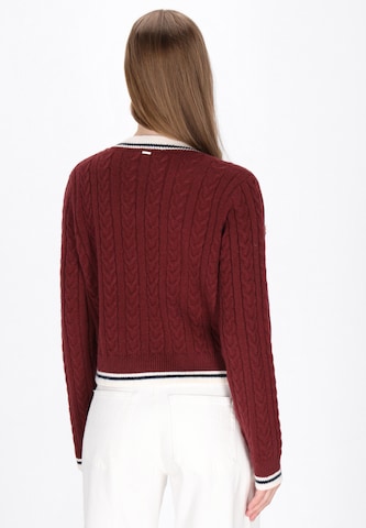 Cardigan DreiMaster Maritim en rouge