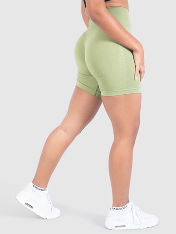 Smilodox Slim fit Sports trousers 'Amaze Scrunch' in Green
