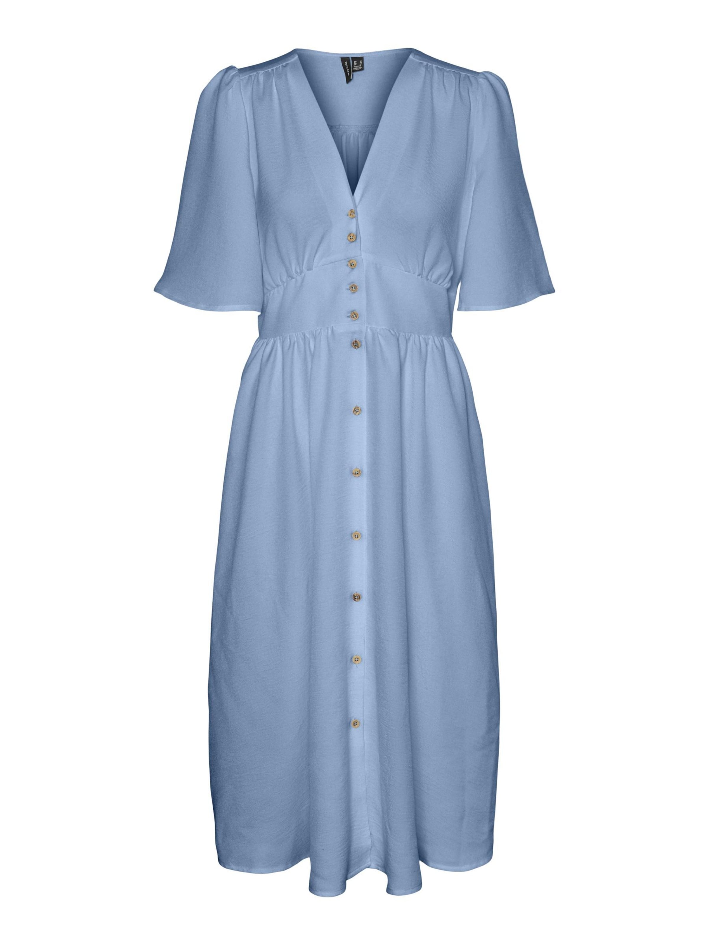 Robe-chemise 'MELANEY' VERO MODA en bleu : devant