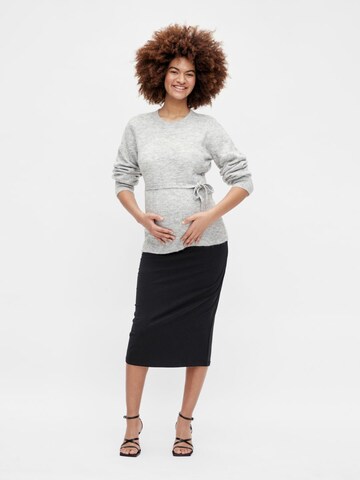 MAMALICIOUS Sweater 'Anne' in Grey