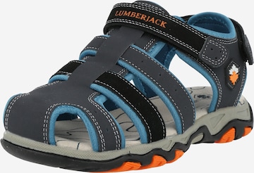 Lumberjack Sandals 'Levi' in Blue: front