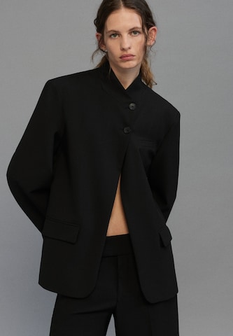 Blazer Pull&Bear en noir : devant