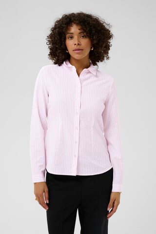 T-shirt Kaffe en rose : devant