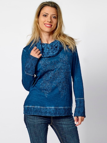 KOROSHI Shirt in Blauw: voorkant