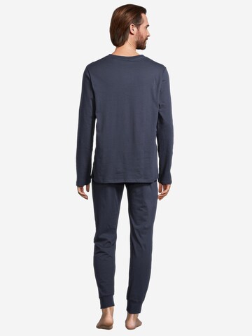 SCHIESSER Pyjama lang 'Night & Home' in Blauw