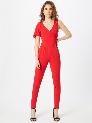 WAL G. Jumpsuit 'BRINNY' in Rood: voorkant