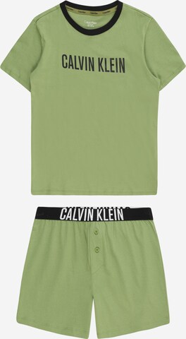 Pijamale 'Intense Power' de la Calvin Klein Underwear pe verde: față