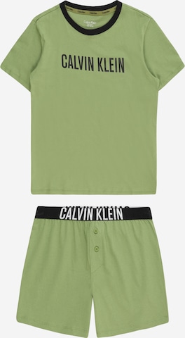 Calvin Klein Underwear Pajamas 'Intense Power' in Green: front