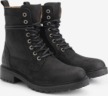 Bottines à lacets 'Kvistrup ' Travelin en noir