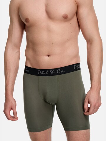 Phil & Co. Berlin - Calzoncillo boxer ' Long ' en verde