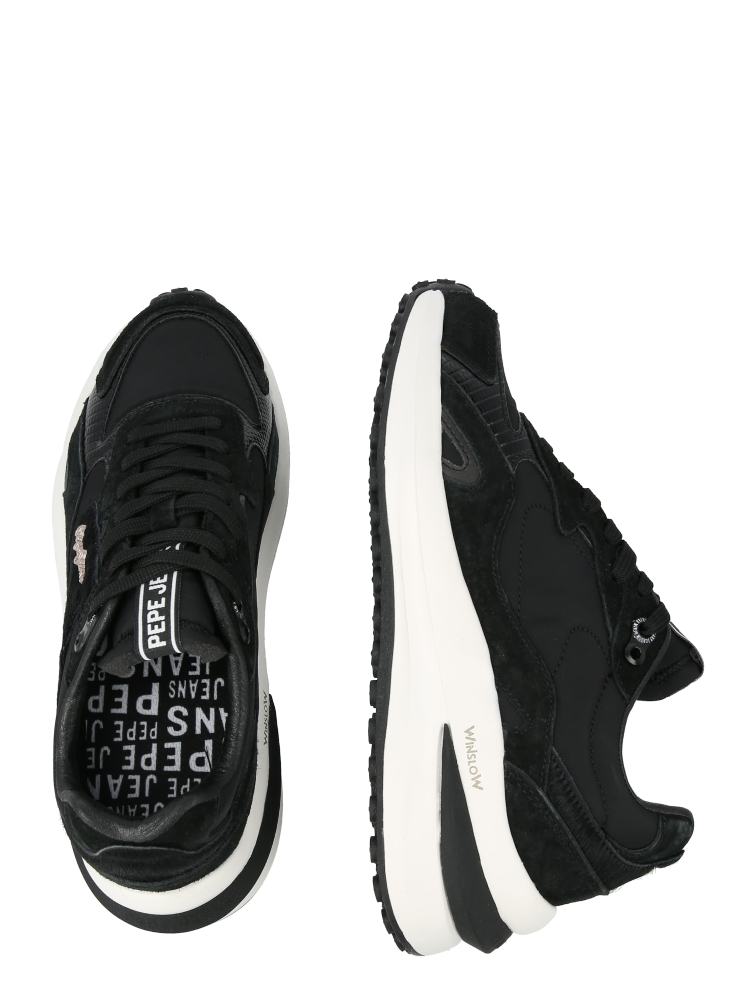 Pepe Jeans Trampki niskie 'WINSLOW FIERCE W' w kolorze czarny