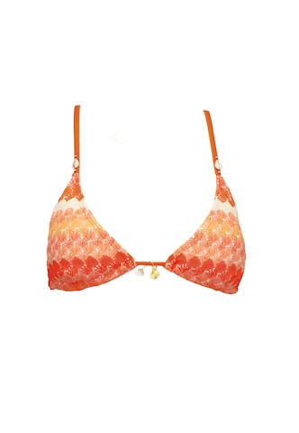 Deeluxe Triangel Bikinitop in Oranje: voorkant