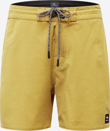 RIP CURL Swimming Trunks 'MIRAGE RETRO GOLDEN HOUR' in Yellow: front