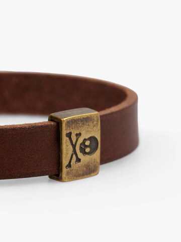 Scalpers Βραχιόλι 'Prince Bracelet' σε καφέ