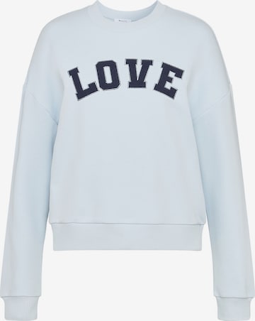 Sweat-shirt Tamaris en bleu : devant