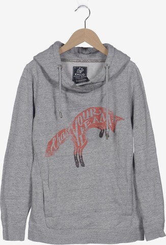 khujo Sweatshirt & Zip-Up Hoodie in M in Grey: front