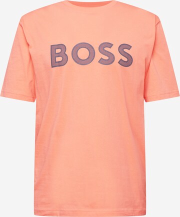 BOSS T-Shirt 'Teeos' in Orange: predná strana