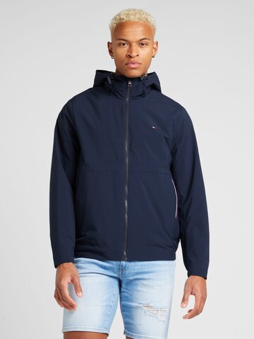 TOMMY HILFIGER Prehodna jakna | modra barva: sprednja stran