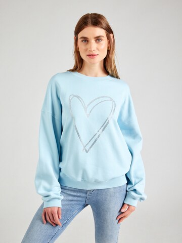 Felpa di MYLAVIE by Sarah Harrison in blu: frontale