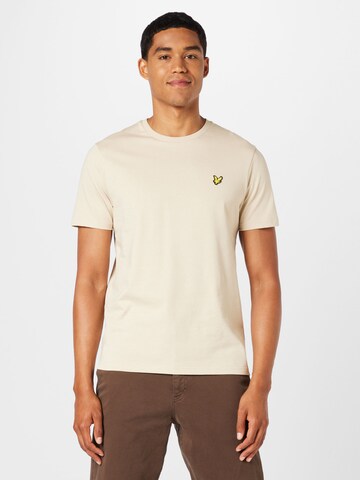 Lyle & Scott Футболка в Бежевый: спереди