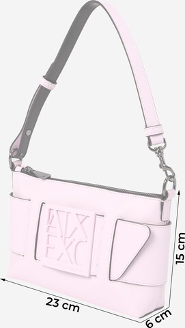 ARMANI EXCHANGE Skuldertaske i pink