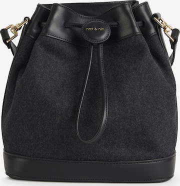 juoda Nat&Nin Rankinė su ilgu dirželiu 'NORAH LAINE': priekis