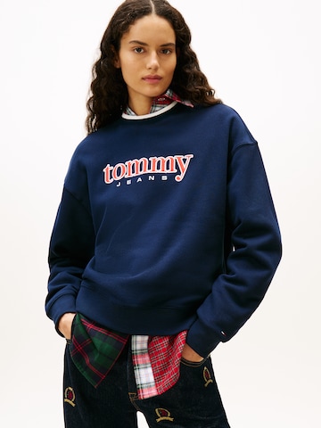 Tommy Jeans - Sudadera en azul: frente