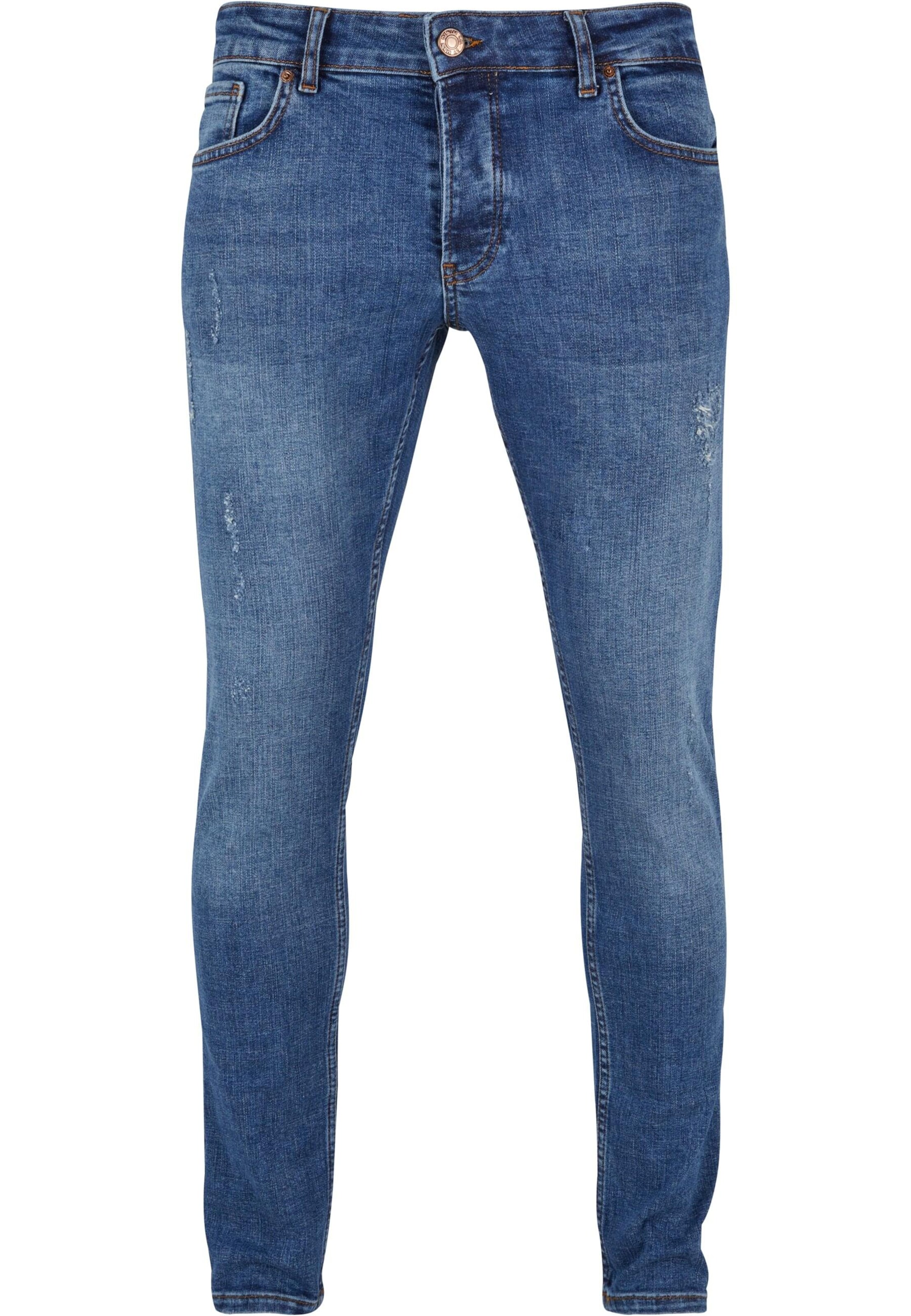 2Y Premium Regular Jeans in Blauw: voorkant