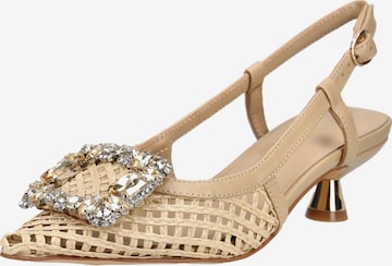 Escarpins à bride arrière Alma En Pena en beige : devant