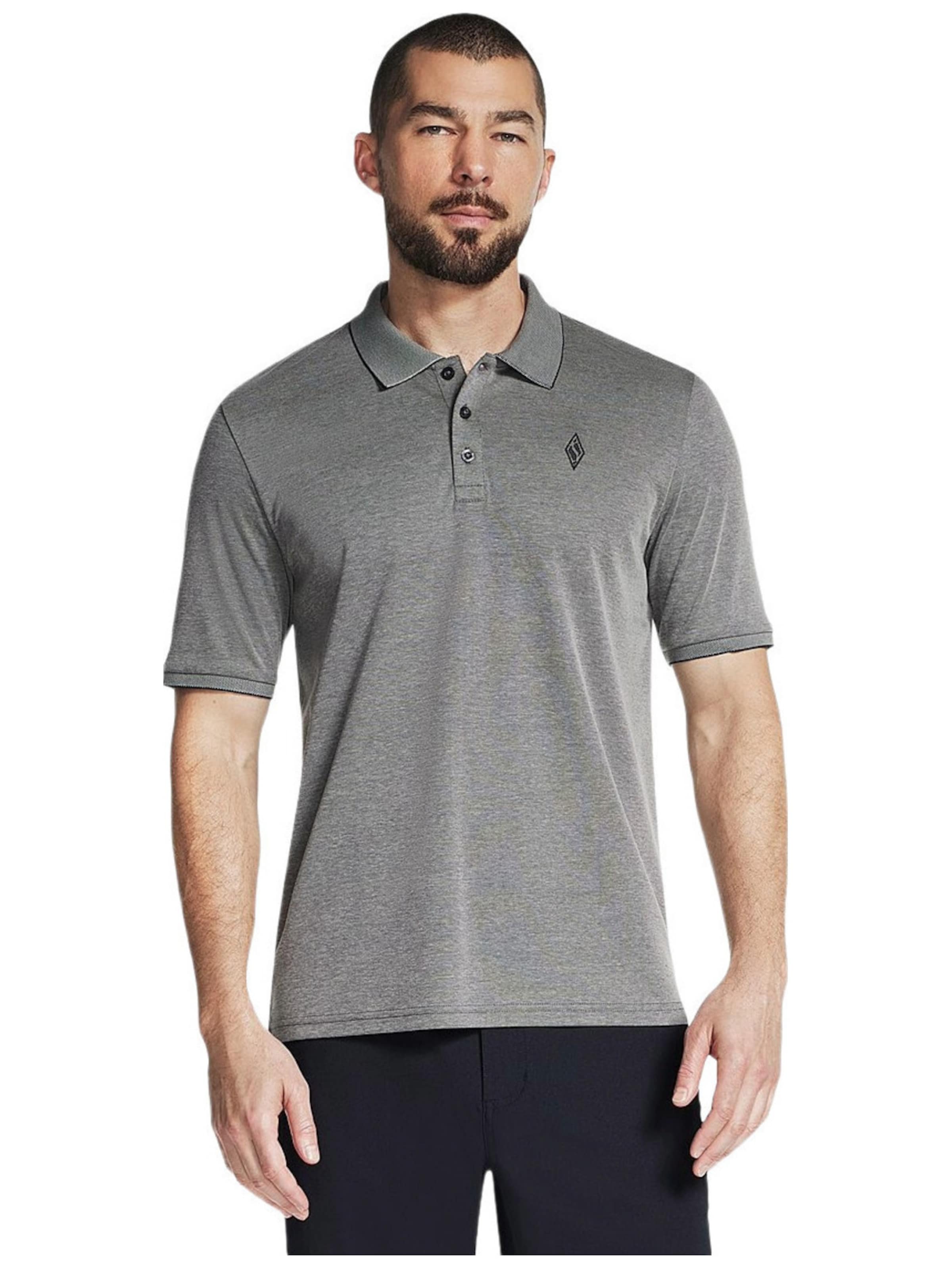 SKECHERS Shirt 'Skechers Off Duty Polo' in M in de kleur Antraciet, Productweergave