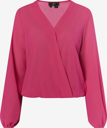 Camicia da donna di faina in rosa: frontale