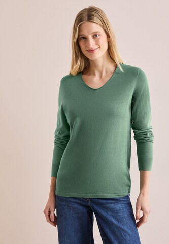 CECIL Feinstrickpullover in Grün: Vorderseite