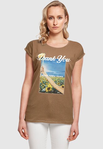 T-shirt 'Stone Temple Pilots - Thank you' Merchcode en marron : devant