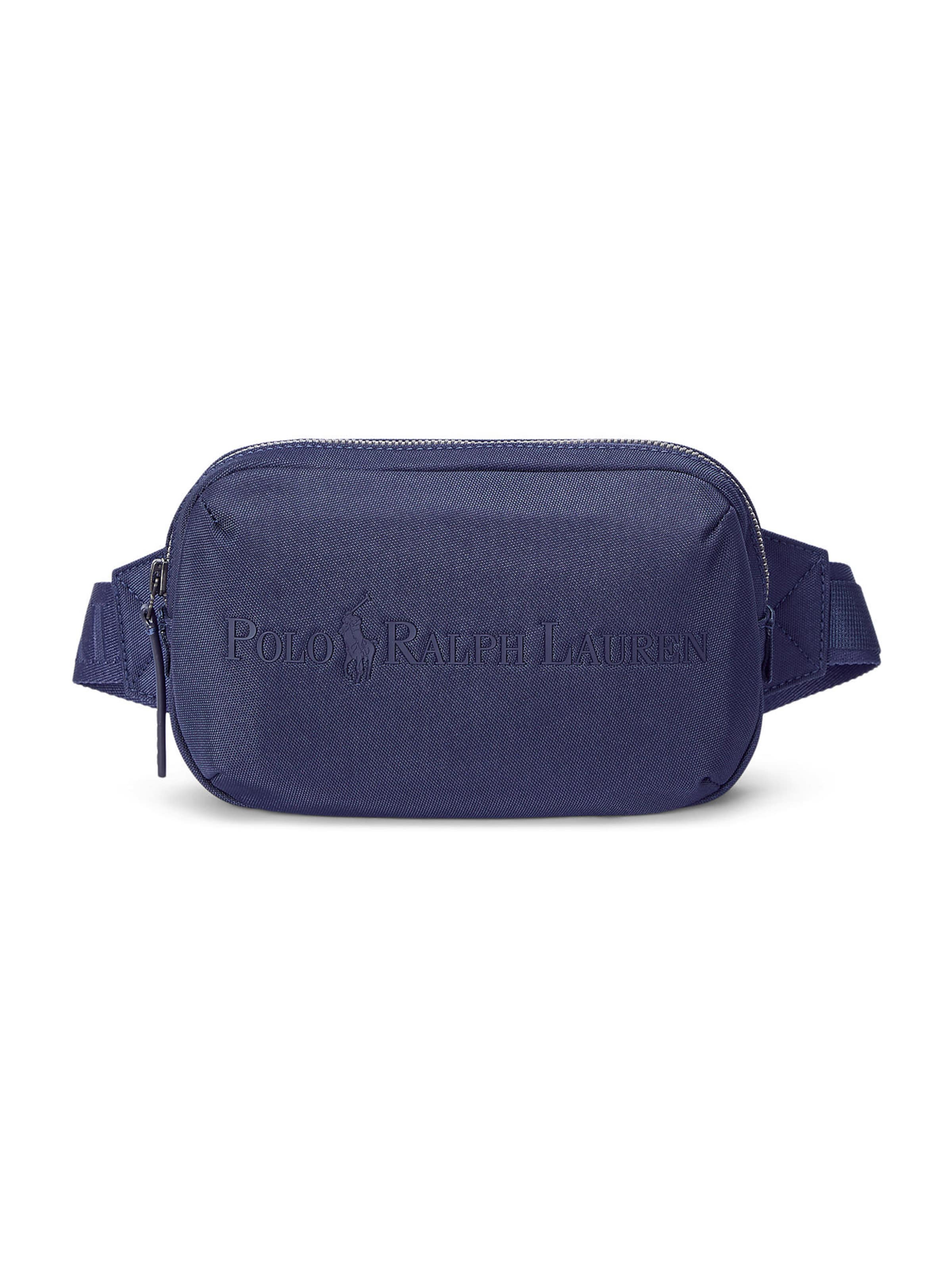 Polo Ralph Lauren Sacs banane en bleu foncé, Vue avec produit