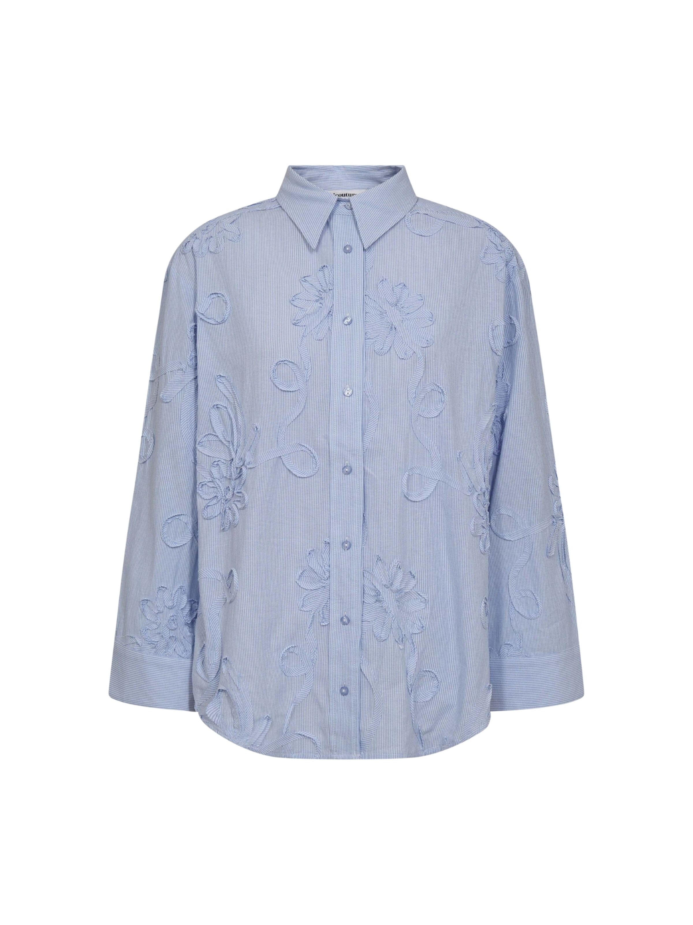 T-shirt ' XavierCC ' co'couture en bleu : devant