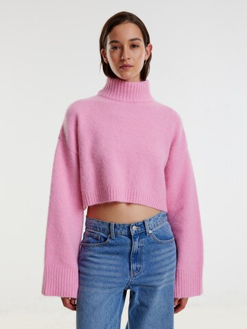 Pullover 'Odine' di EDITED in rosa: frontale