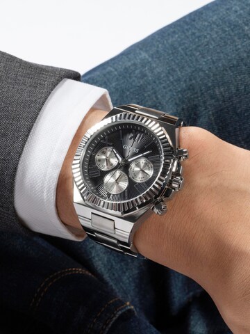 GUESS Analog Watch 'EQUITY' in Silver: front