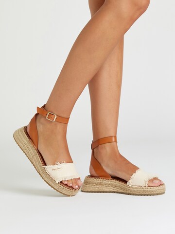 Pepe Jeans Sandals 'KATE' in Brown: front