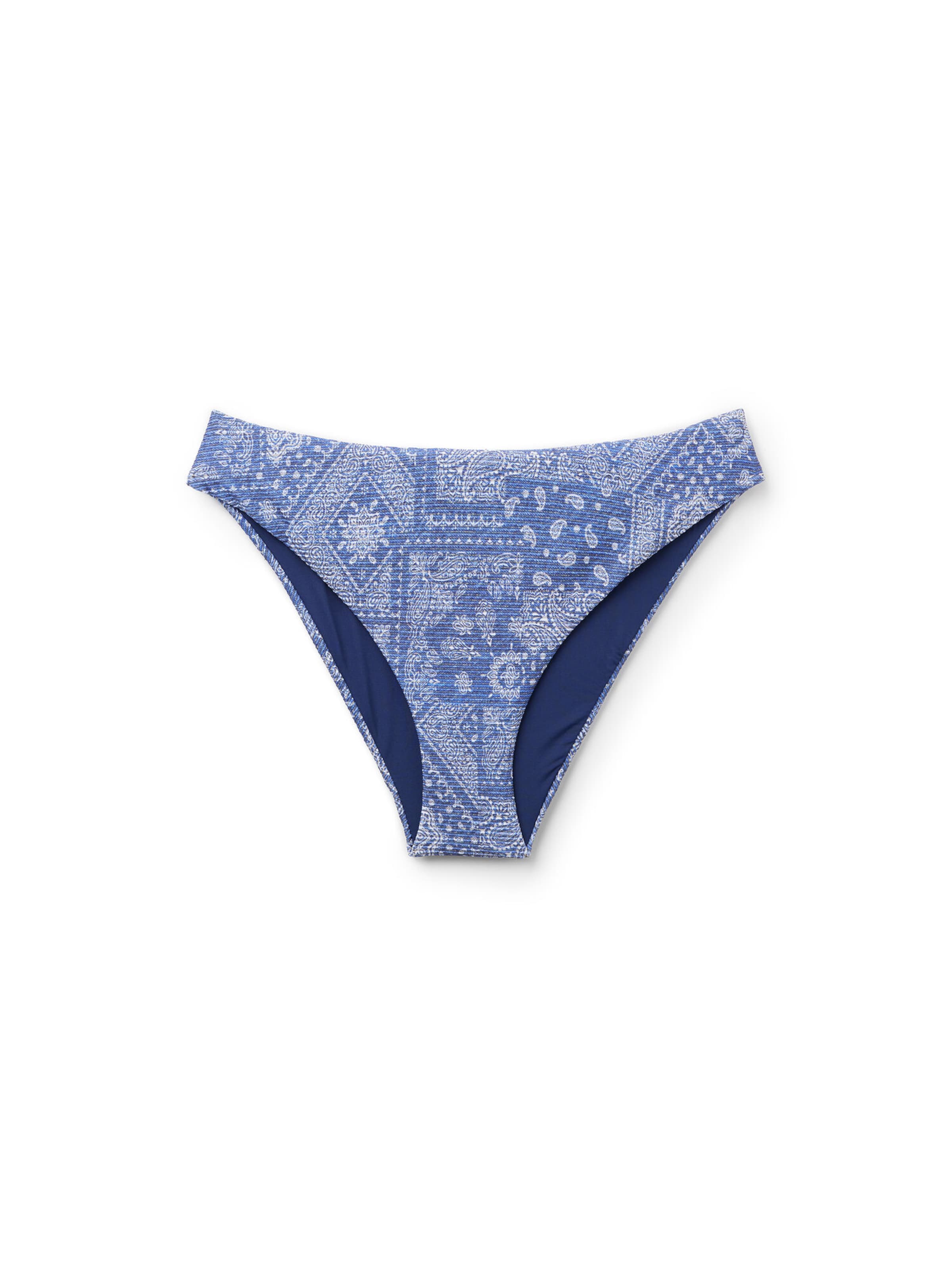 CALZEDONIA Bikinihose 'Paisley' in Blau: Vorderseite